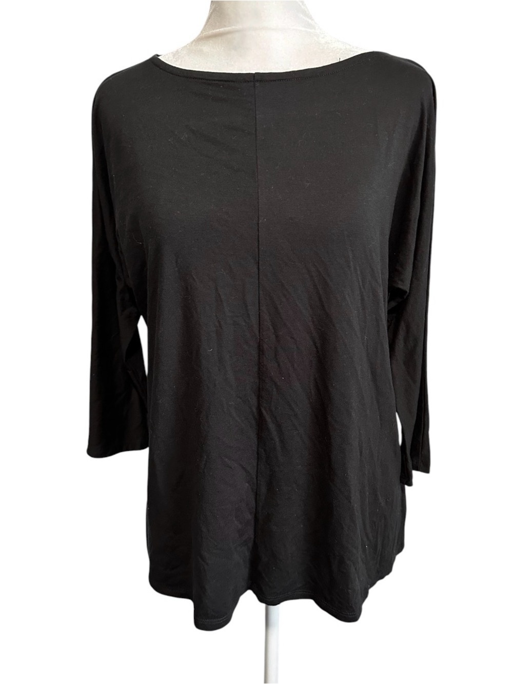 Eileen Fisher Black Boatneck size XXS/TTP